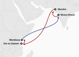 New East Africa service calls at PSA Mumbai The port rotation of the new GIA service