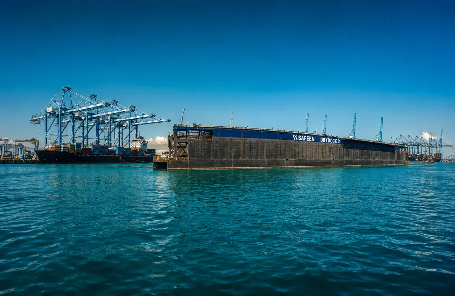 Story-3 SAFEEN Drydocks operations will benefit from the arrival of a new floating dock