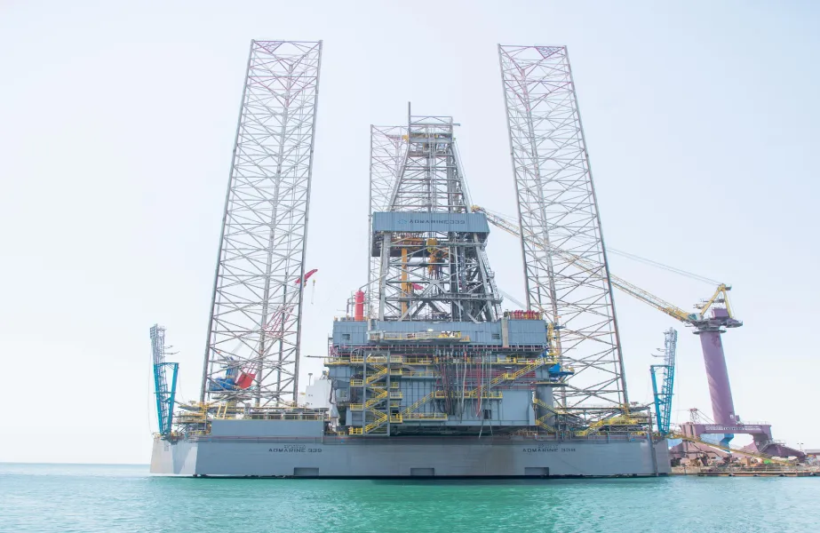 The rig Admarine 339 at ASRY for major upgrades and repairs 