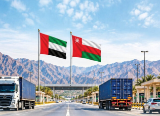 Strong growth within Sharjah–Oman logistics corridor Traffic passing through the border between UAE and Oman is rising sharply thanks to the new Customs initiatives