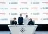 KEZAD and Jingdong Property executives sign an agreement to develop a new logistics facility